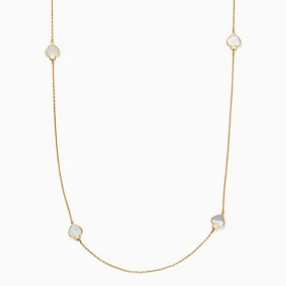 Take 40% Off Kate Spade ♠️ Gold “Signature Spade Scatter” Necklace NWTs - Picture 2 of 7